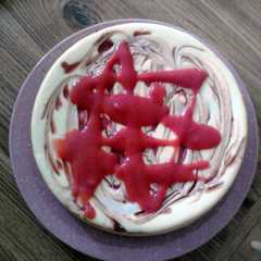 A picture of Strawberry Cheesecake.