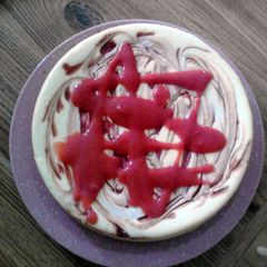 A picture of Strawberry Cheesecake.