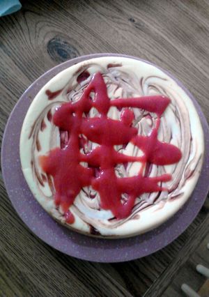 A picture of Strawberry Cheesecake.