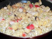 A picture of shrimps and squids