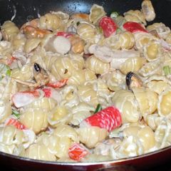 A picture of Creamy Seafood Pasta.