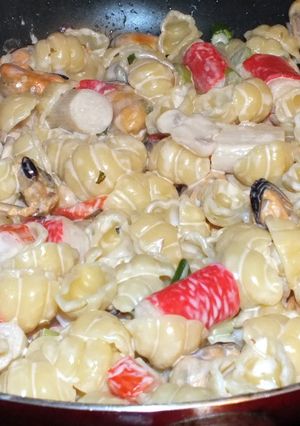 A picture of Creamy Seafood Pasta.