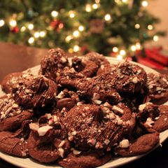 A picture of Double Chocolate Peppermint Cookies.