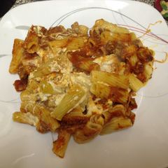 A picture of Super Easy Meaty Baked Ziti.