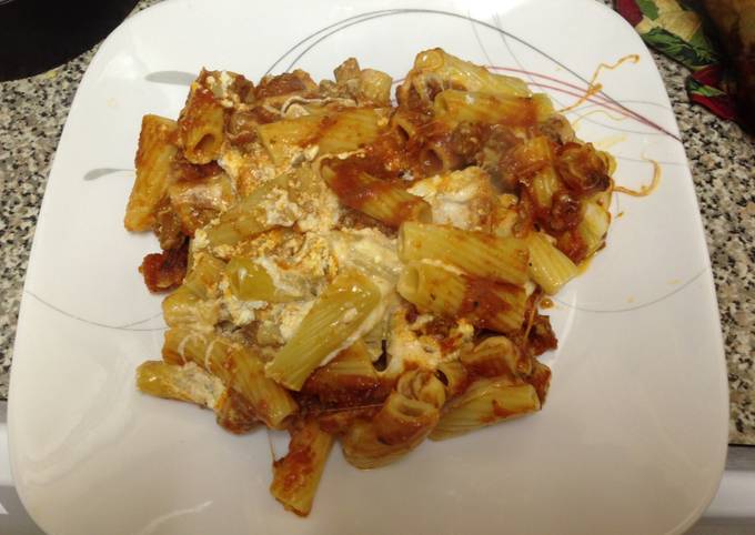 Easiest Way to Prepare Super Quick Homemade Super Easy Meaty Baked Ziti