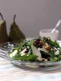 Brie, Pear, Cranberry, and Walnut Salad