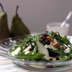Brie, Pear, Cranberry, and Walnut Salad A picture of Brie, Pear, Cranberry, and Walnut Salad.