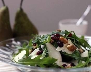 Update, Cooking Recipe Brie Pear Cranberry and Walnut Salad Delicious Perfect