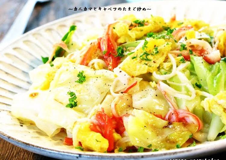 How to Make Ultimate Crab Stick, Cabbage and Egg Stir-Fry