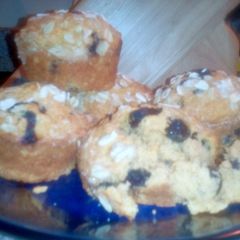 A picture of Blueberry Orange Oatmeal Muffins.