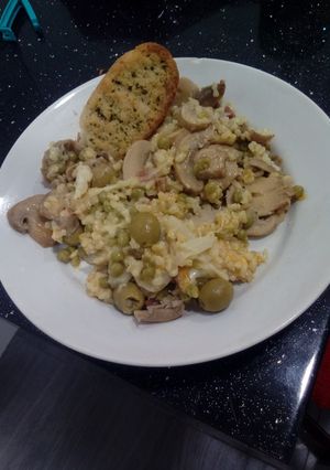 Foto principal de Arroz, champiñones, espárragos