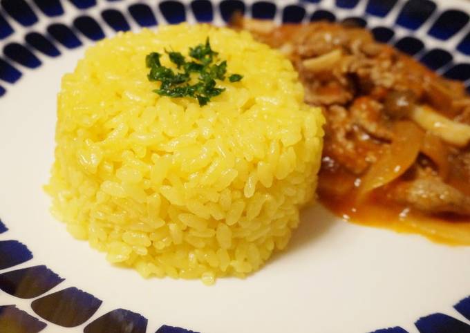 Recipe of Eric Ripert Turmeric Rice for Curry