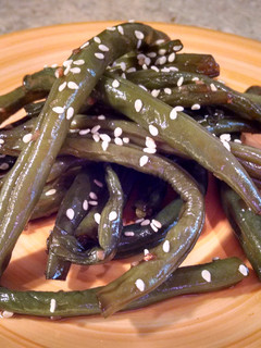 A picture of Chinese Green Beans.