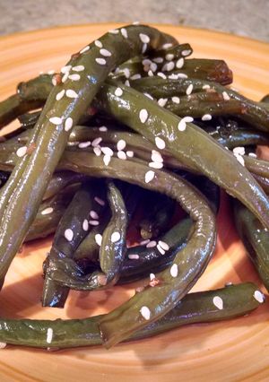 A picture of Chinese Green Beans.