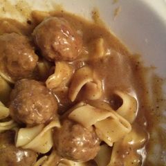 A picture of Swedish Meatballs.