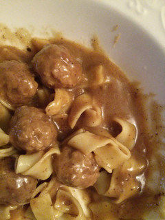 A picture of Swedish Meatballs.