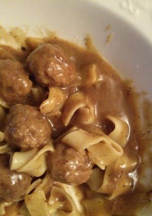 A picture of Swedish Meatballs.