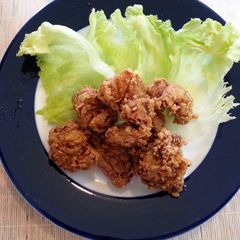 A picture of Fried chicken (kara age).