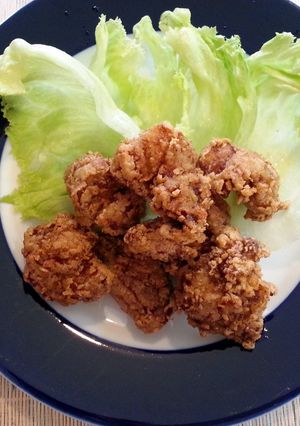 A picture of Fried chicken (kara age).