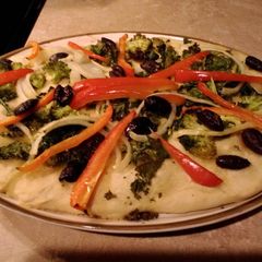 A picture of Loaded veg focaccia.