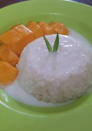 Foto resep Mango Sticky Rice (rice cooker)