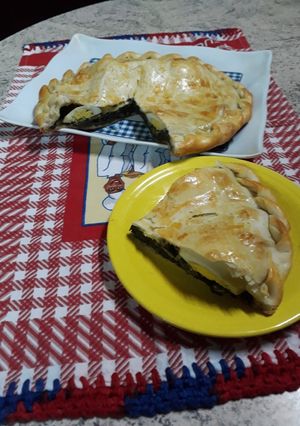 Una foto de Pascualina de acelga y espinaca
