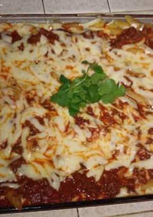 A picture of Pasta bake.