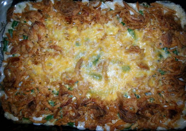 cheesy green bean casserole