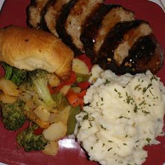 Mini sweet chili meat loaf A picture of Mini sweet chili meat loaf.