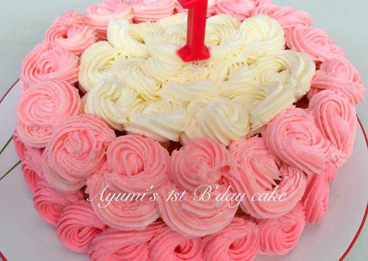 Simple Birthday Cake untuk Batita 🎂🎂🎂