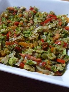 Una foto de Verduras salteadas