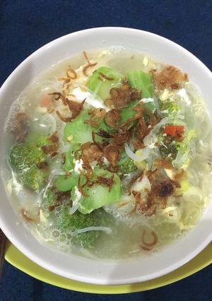 Foto resep Bihun daging brokoli