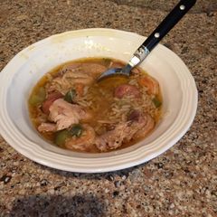 A picture of MoMo Dean's Louisiana Gumbo.