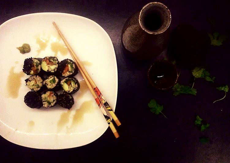 Easiest Way to Prepare Quick Black Sesame Sushi