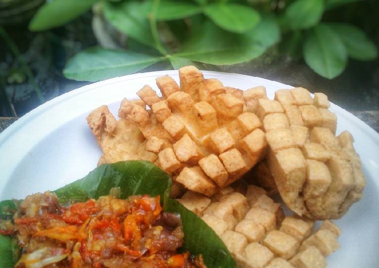 Langkah memasak Tahu Domino Sambal Bawang Merah gurih