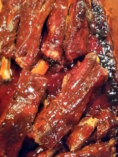 A picture of Baked Bar-B-Q ribs.