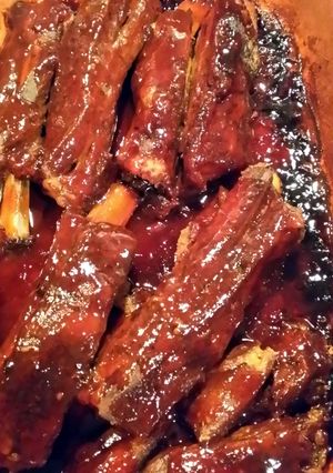 A picture of Baked Bar-B-Q ribs.