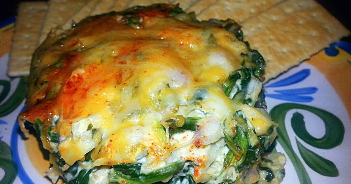 Mexican Spiced Creamy Artichoke & Spinach Dip Recipe by summerplace