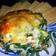 A picture of Mexican Spiced Creamy Artichoke & Spinach Dip.