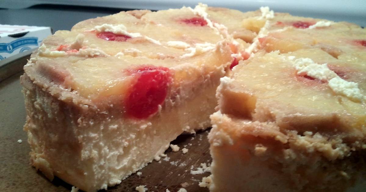 Pineapple Upside Down Cheesecake Recipe by Kristina Cookpad