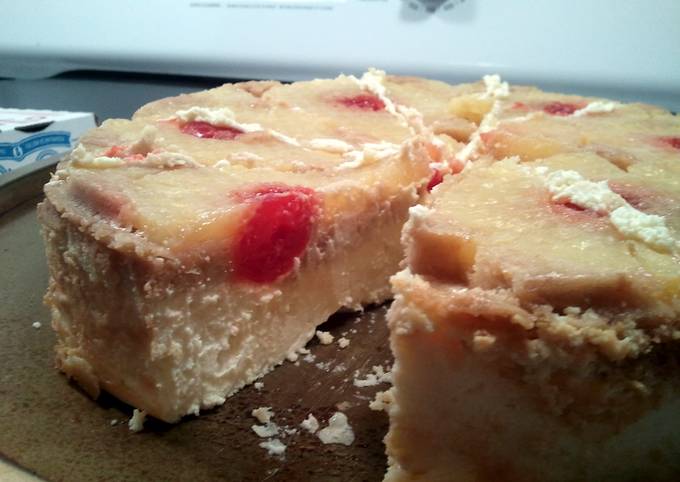 Pineapple Upside Down Cheesecake