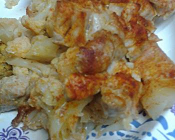 Without Fail Making Recipe Cauliflower and Pork Bake Delicious Perfect