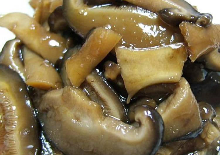 Recipe of Award-winning Fresh Shiitake Mushroom Tsukudani