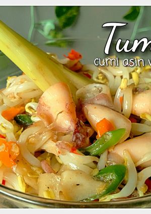Foto resep Tumis Touge vs Cumi Asin