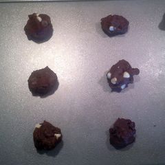 A picture of tripple chocolate cake mix cookies.