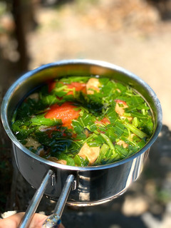 Hình của món Canh Rau Muống Nấu Tôm Khô.