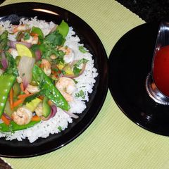 A picture of Stir fried shrimp.