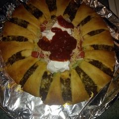 A picture of Crescent Roll Taco Bake.