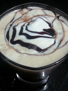 A picture of Semi Frozen Espresso with Vanilla Icecream / Affogato.