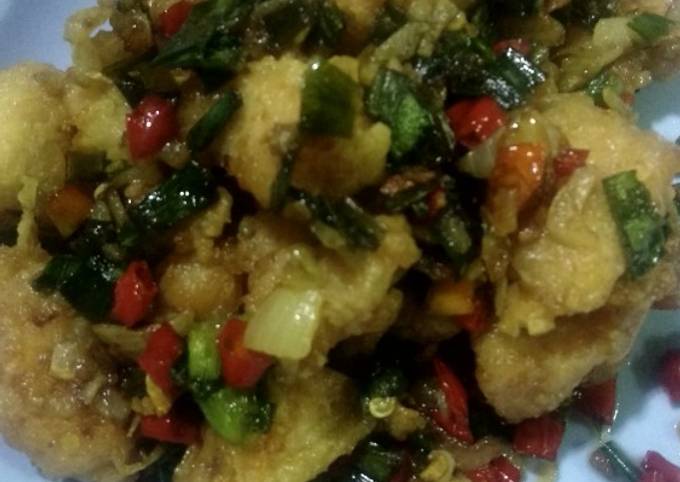 Ayam cabe saus tiram